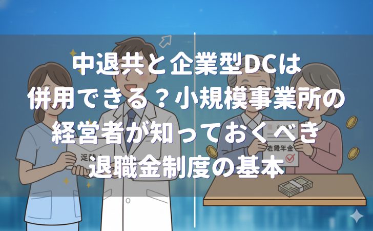 中退共と企業型DCは併用できる？小規模事業所の経営者が知っておくべき退職金制度の基本